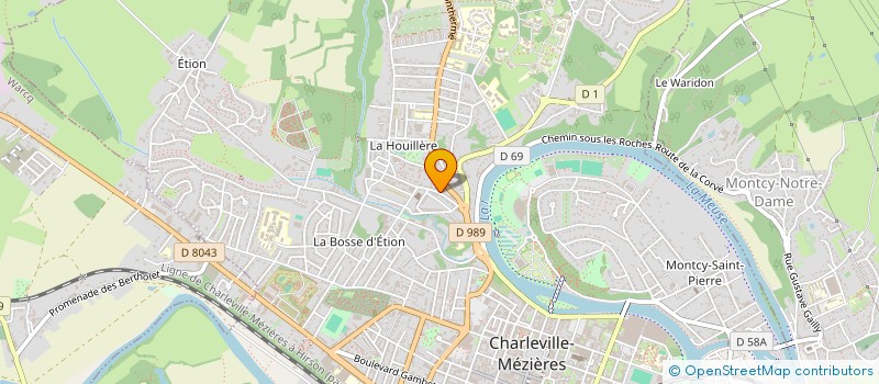 localisation de l'entreprise MADAME JACQUELINE GAILLOT  CHARLEVILLE-MEZIERES