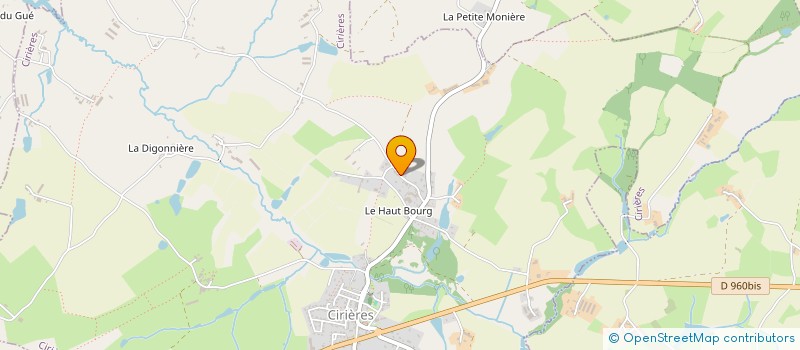 localisation de l'entreprise MADAME JACQUELINE GAIRY  CIRIERES