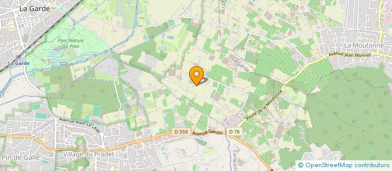 localisation de l'entreprise MADAME JACQUELINE GALLERON  LA GARDE