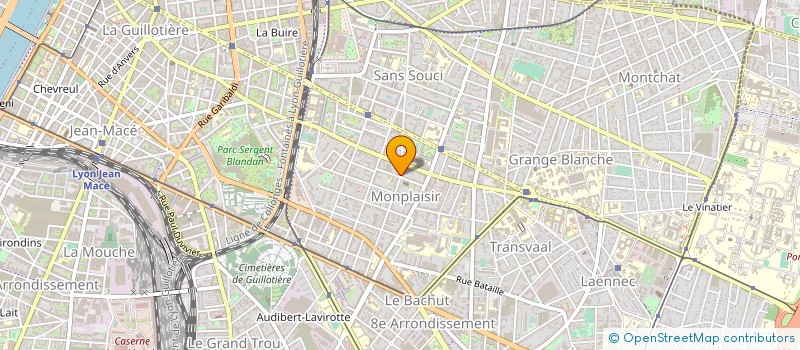 localisation de l'entreprise MADAME JACQUELINE GALLO  LYON