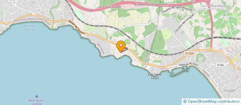 localisation de l'entreprise MADAME JACQUELINE GANTELME à LA CIOTAT