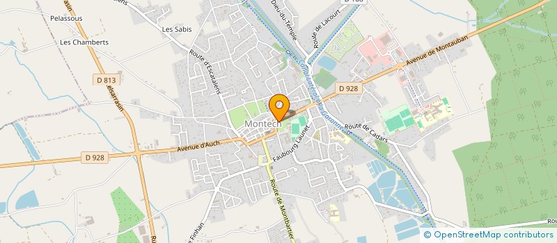 localisation de l'entreprise MADAME JACQUELINE GARCIA  MONTECH