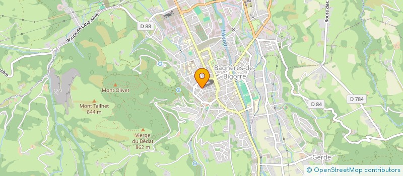 localisation de l'entreprise MADAME JACQUELINE GARCIE  BAGNERES-DE-BIGORRE