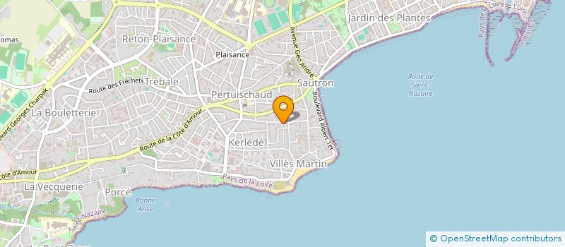 localisation de l'entreprise MADAME JACQUELINE GARDREL  SAINT-NAZAIRE