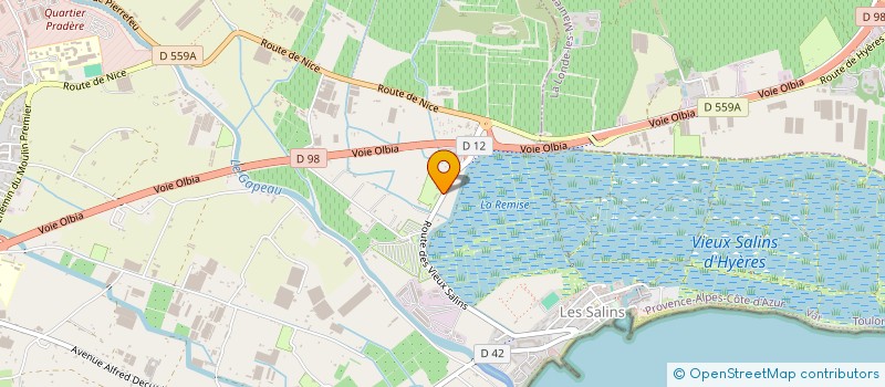 localisation de l'entreprise MADAME JACQUELINE GARELLO à HYERES