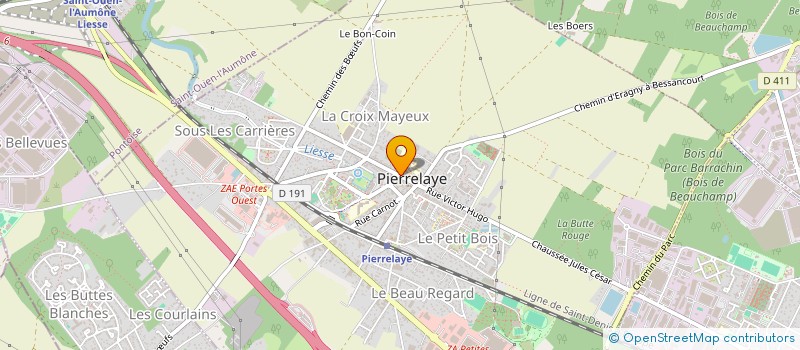 localisation de l'entreprise MADAME JACQUELINE GASPARI  PIERRELAYE