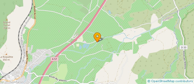 localisation de l'entreprise MADAME JACQUELINE GASTONE  GONFARON