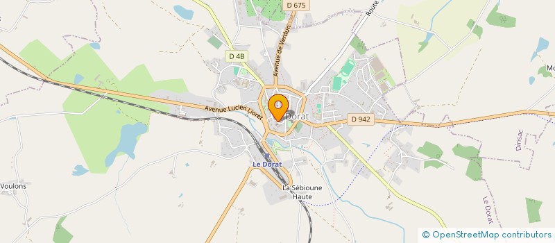 localisation de l'entreprise MADAME JACQUELINE GATE  LE DORAT