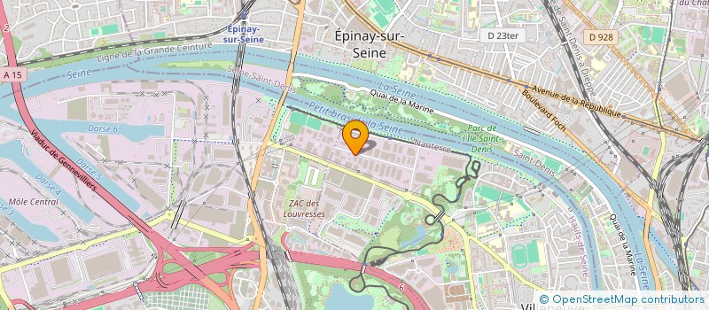 localisation de l'entreprise MADAME JACQUELINE GAUTHIER  GENNEVILLIERS