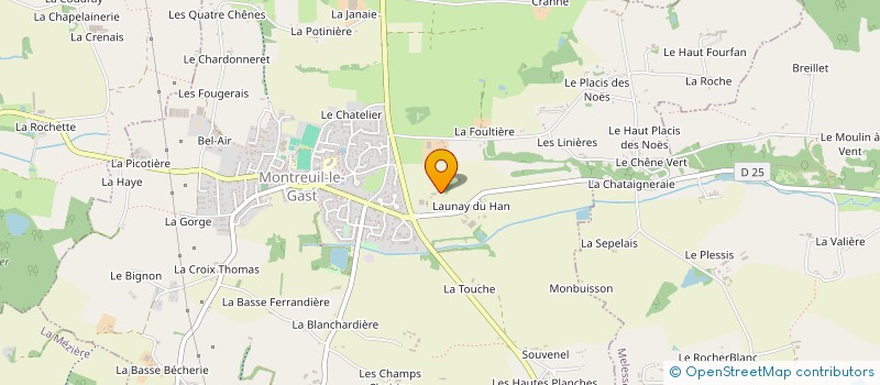 localisation de l'entreprise MADAME JACQUELINE GAUTIER à MELESSE