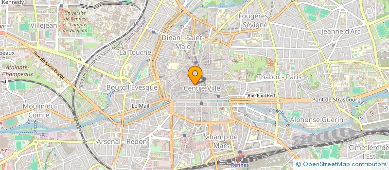 localisation de l'entreprise MADAME JACQUELINE GAVARD  RENNES