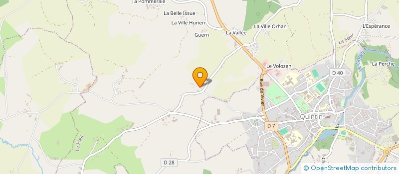 localisation de l'entreprise MADAME JACQUELINE GENDREAU  LE FIL