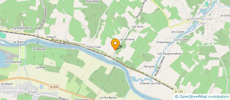 localisation de l'entreprise MADAME JACQUELINE GERMAIN  VALLIERES-LES-GRANDES