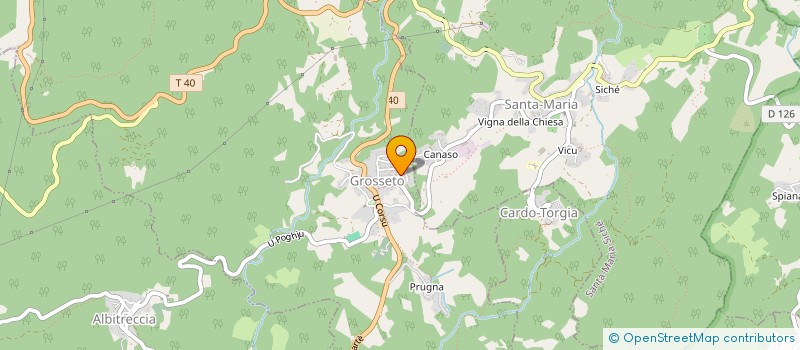 localisation de l'entreprise MADAME JACQUELINE GIANNESINI  GROSSETO-PRUGNA