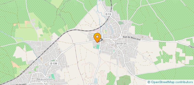 localisation de l'entreprise MADAME JACQUELINE GILLY  GENERAC