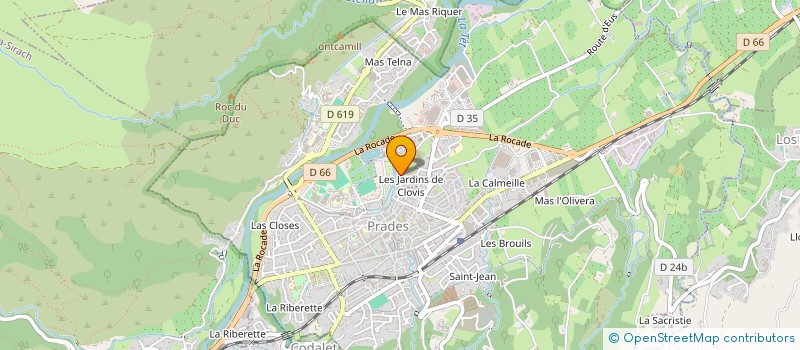 localisation de l'entreprise MADAME JACQUELINE GIRALT  PRADES