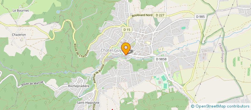 localisation de l'entreprise MADAME JACQUELINE GIRARD à CHATEL-GUYON