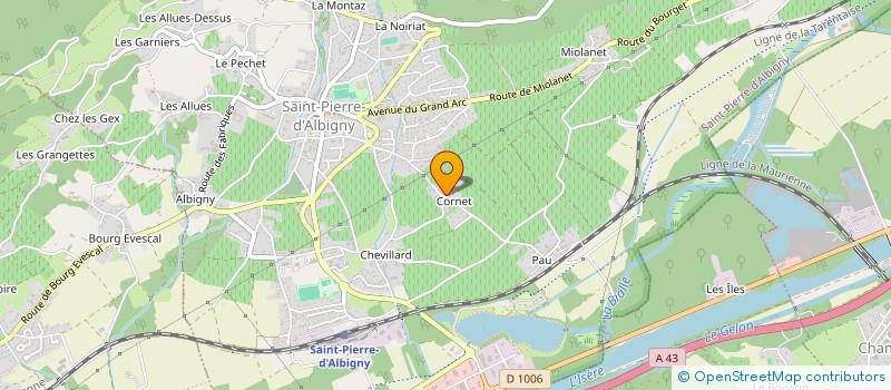 localisation de l'entreprise MADAME JACQUELINE GIRARD  SAINT-PIERRE-D ALBIGNY