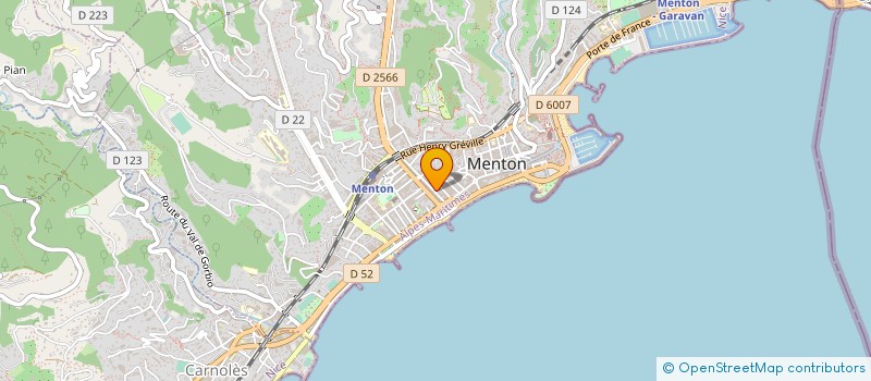 localisation de l'entreprise MADAME JACQUELINE GIRAULT à MENTON