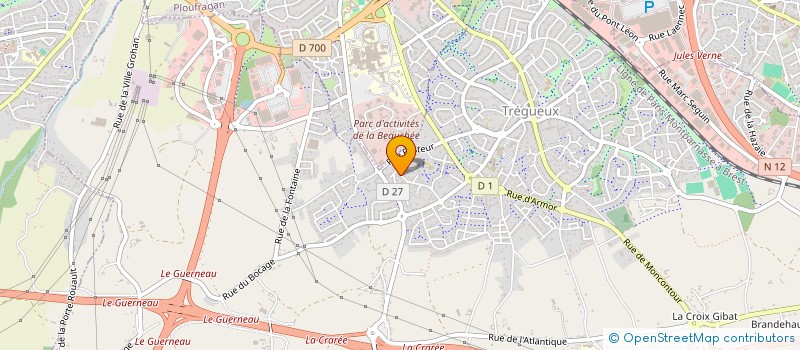 localisation de l'entreprise MADAME JACQUELINE GLOUX  TREGUEUX