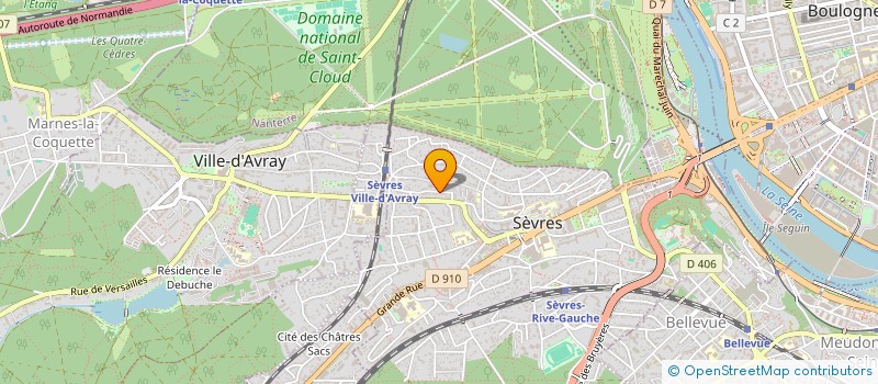 localisation de l'entreprise MADAME JACQUELINE GOLZ à SEVRES