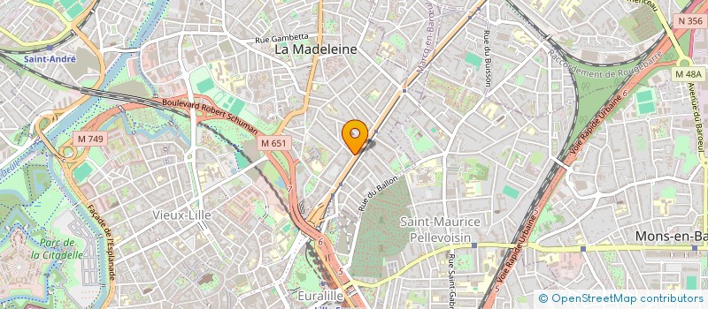 localisation de l'entreprise MADAME JACQUELINE GONNET  LA MADELEINE