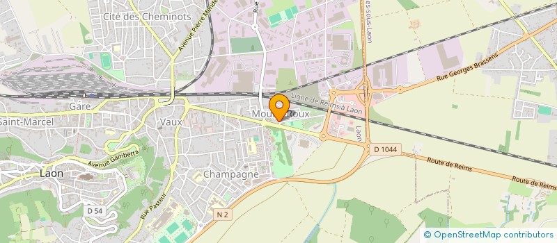 localisation de l'entreprise MADAME JACQUELINE GOSSELIN à LAON