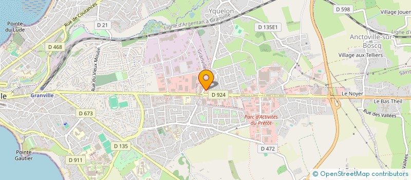 localisation de l'entreprise MADAME JACQUELINE GOUBIN  YQUELON