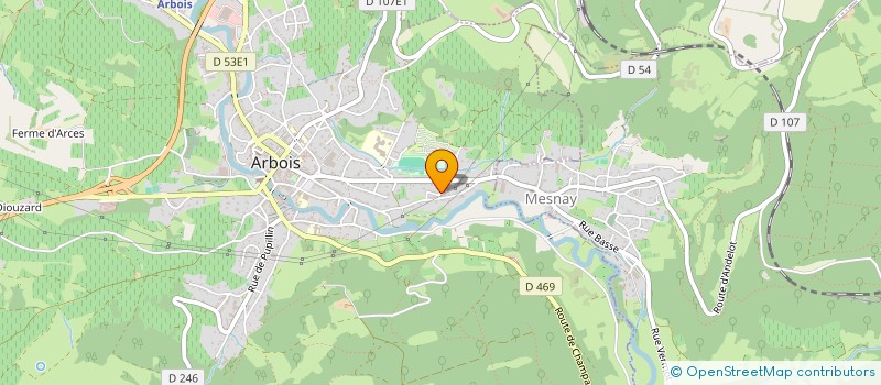 localisation de l'entreprise MADAME JACQUELINE GOULAOUIC à ARBOIS