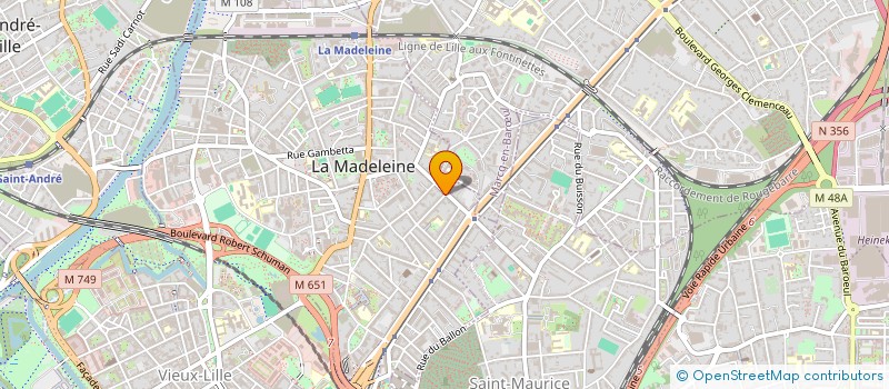 localisation de l'entreprise MADAME JACQUELINE GOUSSEN  LA MADELEINE