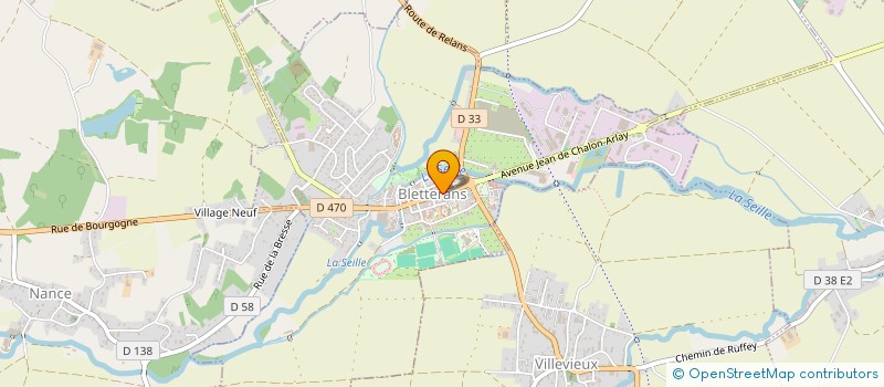 localisation de l'entreprise MADAME JACQUELINE GOUX  BLETTERANS