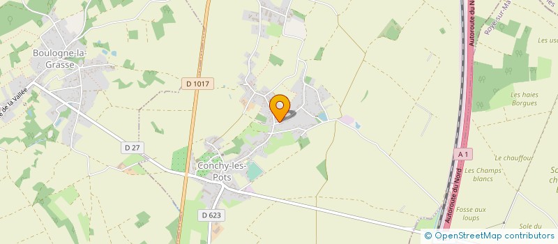 localisation de l'entreprise MADAME JACQUELINE GOZILLON  CONCHY-LES-POTS