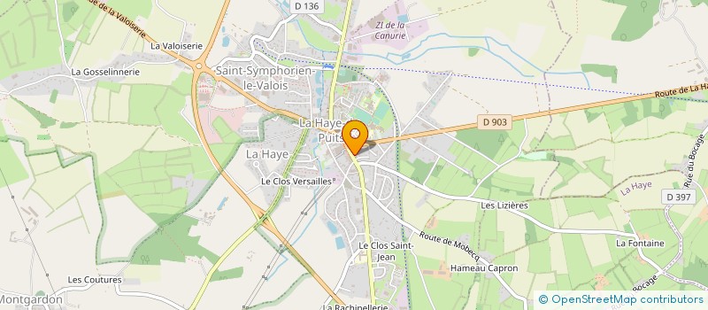 localisation de l'entreprise MADAME JACQUELINE GRANGIER à LA HAYE