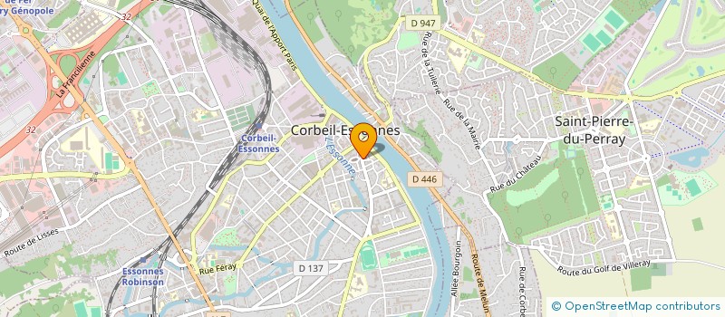 localisation de l'entreprise MADAME JACQUELINE GREBIN à CORBEIL-ESSONNES