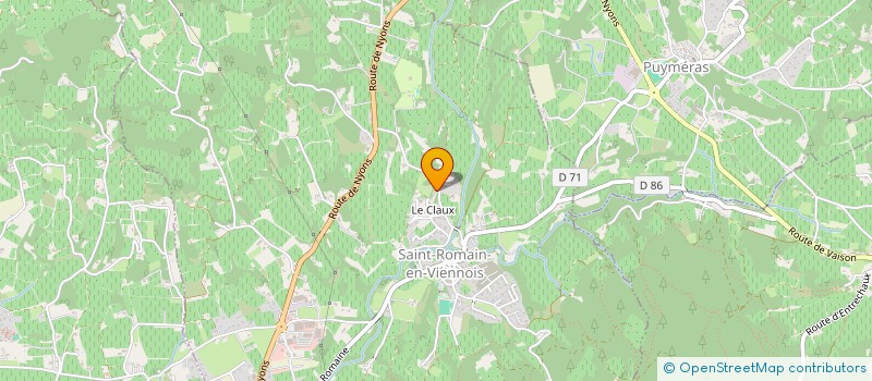 localisation de l'entreprise MADAME JACQUELINE GRIGIS  SAINT-ROMAIN-EN-VIENNOIS