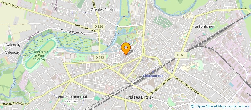 localisation de l'entreprise MADAME JACQUELINE GRIGNON  CHATEAUROUX