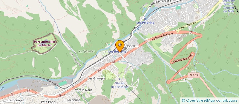 localisation de l'entreprise MADAME JACQUELINE GROPPI  CHAMONIX-MONT-BLANC