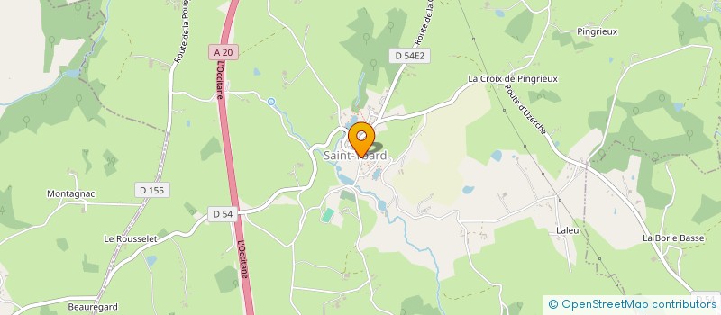 localisation de l'entreprise MADAME JACQUELINE GUIMBELET  CONDAT SUR GANAVEIX