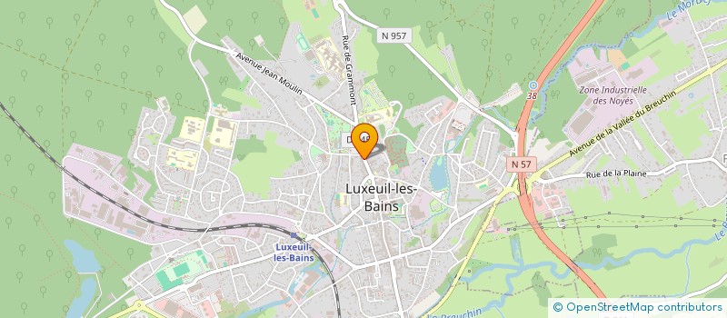 localisation de l'entreprise MADAME JACQUELINE GUSTIN à LUXEUIL-LES-BAINS