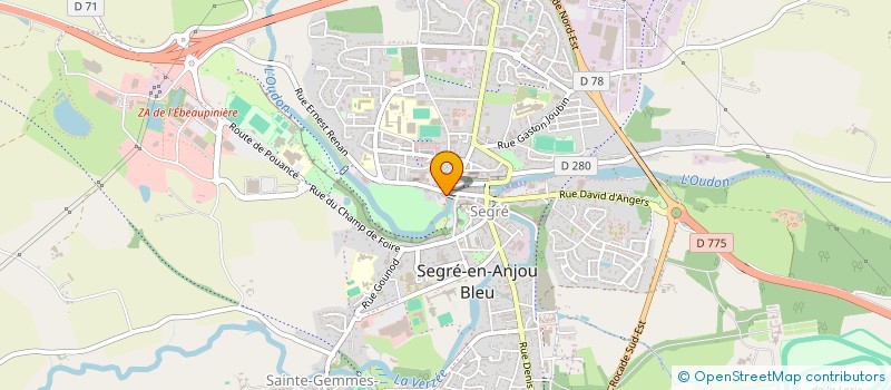 localisation de l'entreprise MADAME JACQUELINE HAREAU à SEGRE-EN-ANJOU BLEU