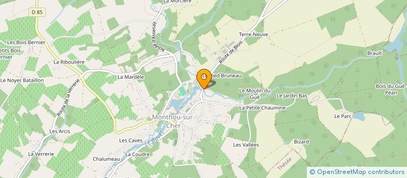 localisation de l'entreprise MADAME JACQUELINE HATTON  MONTHOU-SUR-CHER