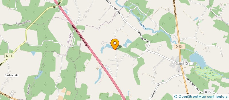 localisation de l'entreprise MADAME JACQUELINE-HELENE DUPLANTIER  SAINT-GEIN