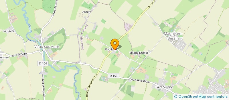 localisation de l'entreprise MADAME JACQUELINE HELLOUIN  SAINT-VIGOR-LE-GRAND