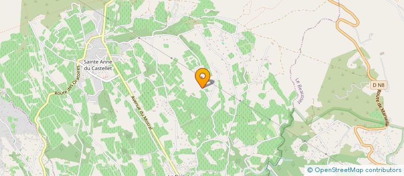 localisation de l'entreprise MADAME JACQUELINE HERMITTE  LE CASTELLET