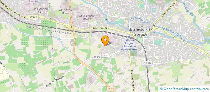 localisation de l'entreprise MADAME JACQUELINE HERNANDEZ à L'ISLE-SUR-LA-SORGUE
