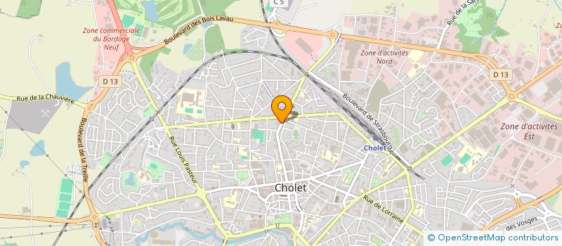 localisation de l'entreprise MADAME JACQUELINE HERVE  CHOLET