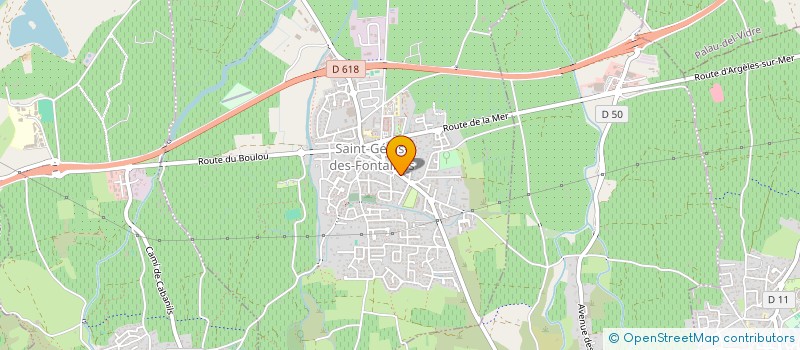 localisation de l'entreprise MADAME JACQUELINE HINDS  SAINT-GENIS-DES-FONTAINES