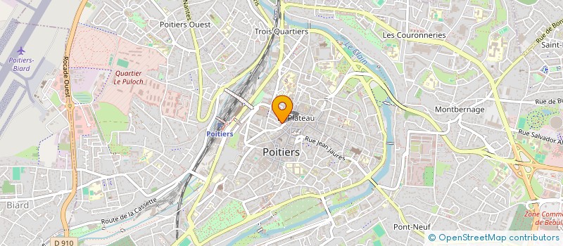 localisation de l'entreprise MADAME JACQUELINE HOGEDEZ  POITIERS