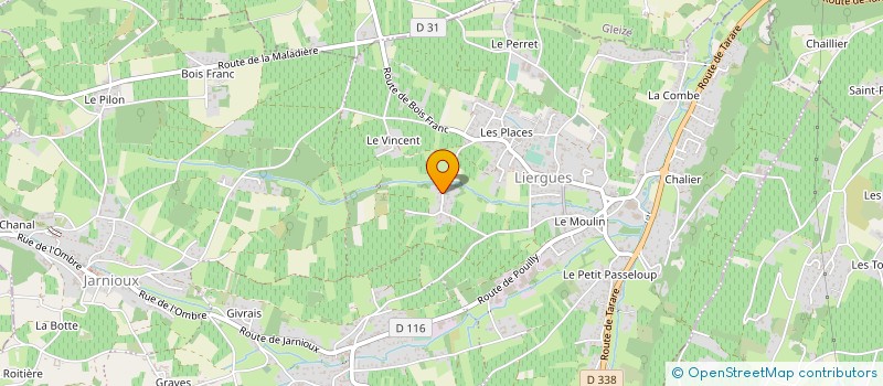 localisation de l'entreprise MADAME JACQUELINE HOUDARD à PORTE-DES-PIERRES-DOREES