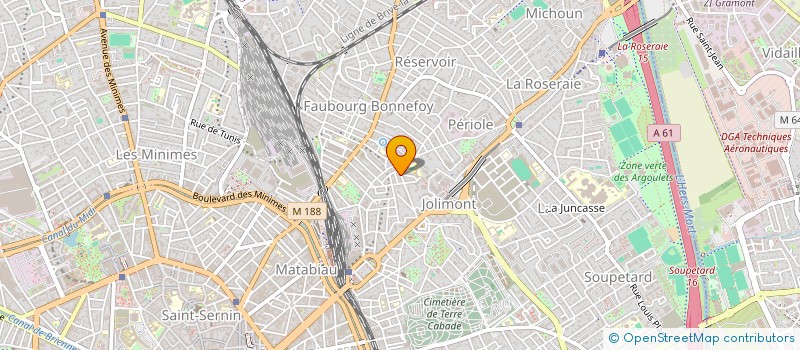 localisation de l'entreprise MADAME JACQUELINE HULL à TOULOUSE